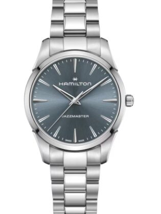 Hamilton Jazzmaster Quartz 40 mm carátula azul unisex